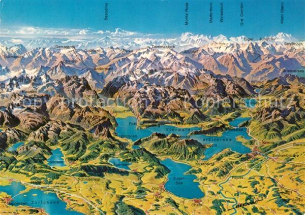 Gottardo Panoramakarte