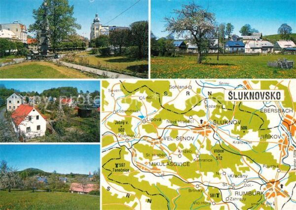 Sluknov Panoramakarte Panorama