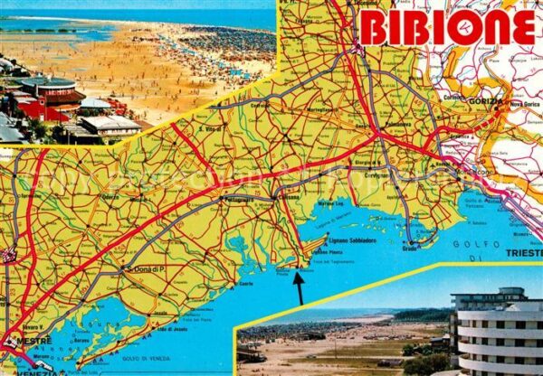 Bibione Pineda Panoramakarte