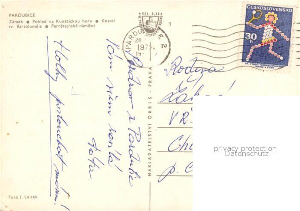Pardubice Pardubitz Schloss Kastel Bartolomeje Rathaus – Bild 2