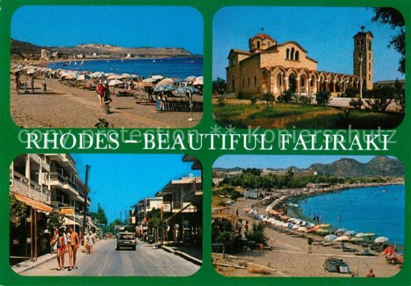 Rhodes Rhodos Greece Beautiful Faliraki Strand Schloss