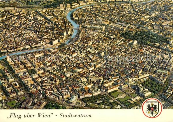Wien Fliegeraufnahme Stadtzentrum