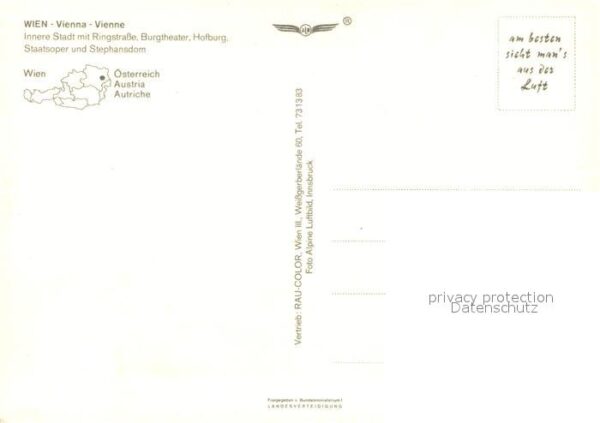Wien Fliegeraufnahme Stadtzentrum – Bild 2