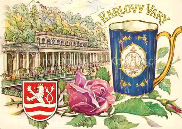 Karlovy Vary Kolonnaden Becher zum Trinken Heilwasse