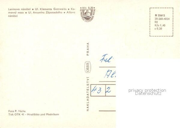 Pisek Tschechien Denkmal Klementa Gottwalda Antonina Zap – Bild 2