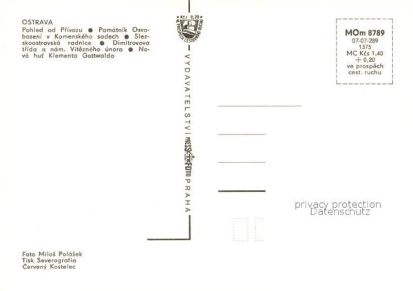 Ostrava Ehrendenkmal Rathaus Bahnhof Neue Hütte – Bild 2