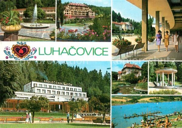 Luhacovice Brunnen Palace Sanatorium Kolonnaden Sp