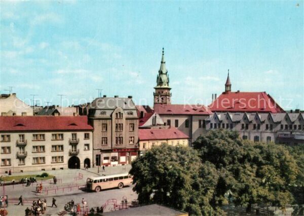 Chomutov Busbahnhof Kirche