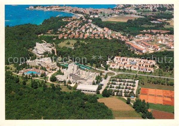 Porec Fliegeraufnahme Hotelanlagen