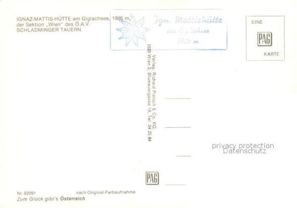 Schladming Obersteiermark Ignaz Mattis Hütte Giglachsee – Bild 2