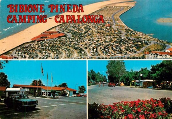 Bibione Pineda Fliegeraufnahme Camping Capalonga