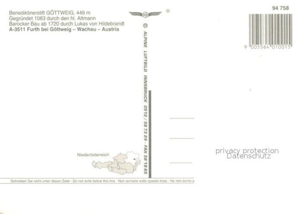 Furth Goettweig Fliegeraufnahme Benediktinerstift – Bild 2