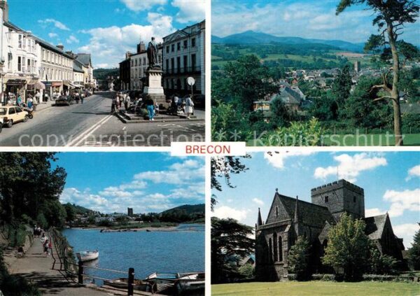 Brecon Bulwerk Promenade Cathedrale