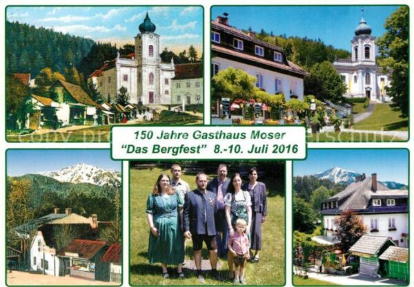 Gutenstein Niederoesterreich Gasthaus zum Bergmann 150 Jahre Gasthau