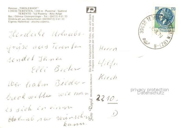 Terenten Vintl Suedtirol Pension Tirolerhof Winter Hallenbad – Bild 2