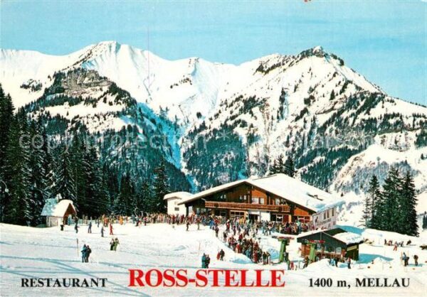 Mellau Vorarlberg Restaurant Ross Stelle Winter