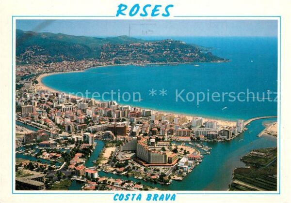 Roses Costa Brava Fliegeraufnahme