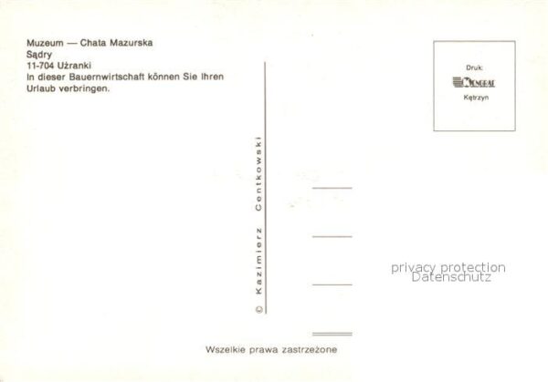 Uzranki Muzeum Chata Mazurska Sadry – Bild 2