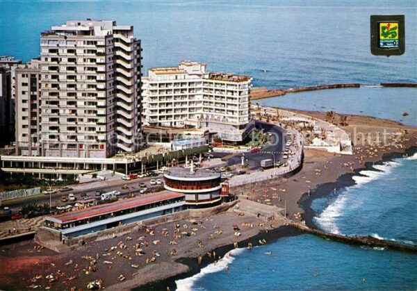 Puerto de la Cruz Fliegeraufnahme Kolumbusavenue Hotelanl