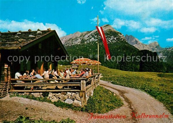 Weissbach Lofer Jausenstation Kalbrunnalmhütte