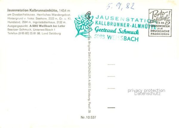 Weissbach Lofer Jausenstation Kalbrunnalmhütte – Bild 2