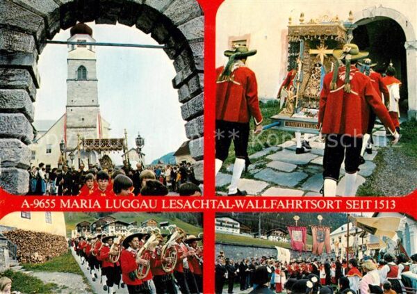 Maria-Luggau Wallfahrtsort Musikkapelle Prozession