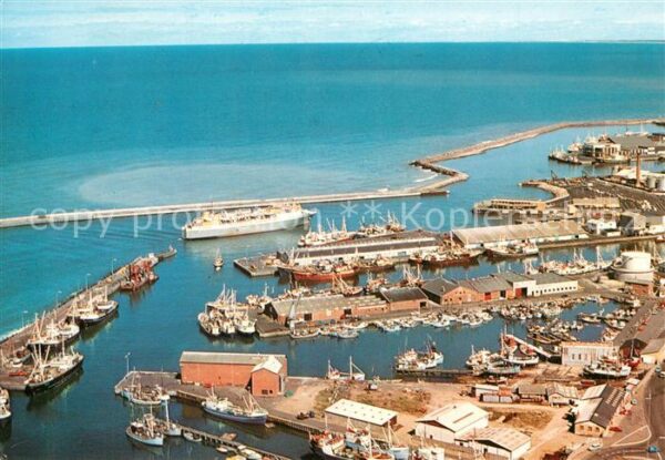 Hirtshals Fliegeraufnahme Hafen