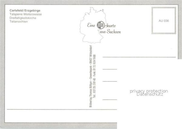 Carlsfeld Erzgebirge Talsperre Weiterswiese Dreifaltigkeitsk – Bild 2