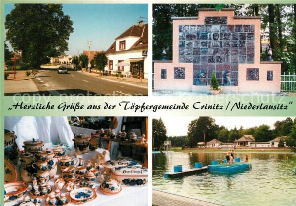 Crinitz Hauptstr Töpferdenkmal Töpfermarkt Wald