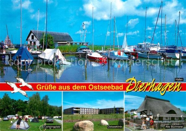 Dierhagen Ostseebad Bootshafen Campingplatz Ostseeklinik Al