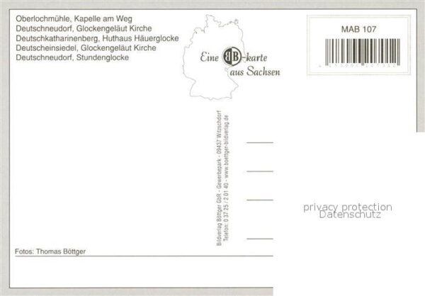 Deutschneudorf Oberlochmühle Kapelle Kirche Huthaus Hä – Bild 2