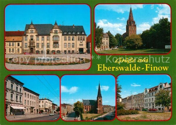 Finow Eberswalde Schloss Kirche Strassenpartien