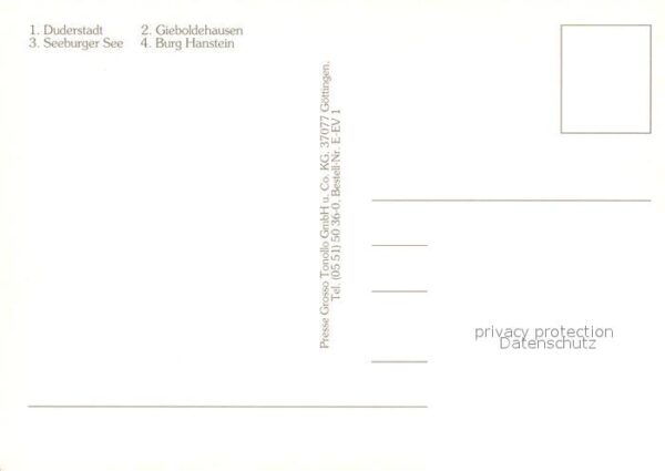 Eichsfeld Duderstadt Marktplatz Seeburger See Gieboldehausen – Bild 2