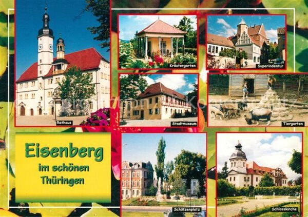Eisenberg Thueringen Rathaus Kräutergarten Superindentur Sta