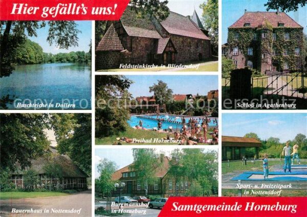 Horneburg Niederelbe Buschteiche Feldsteinkirche Freibad Sch