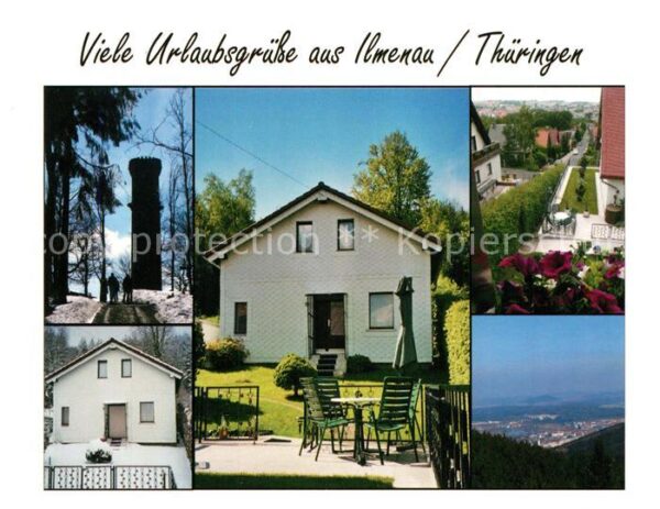 Ilmenau Thueringen Ferienhaus Hoffmann Aussichtsturm Panor