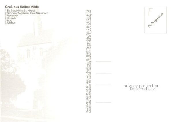 Kalbe Milde Stadtkirche St Nikolai Pflegeheim Klein – Bild 2