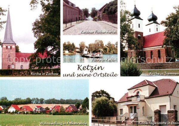 Ketzin Kirche Zachow Fischerviertel Fähre Wohn