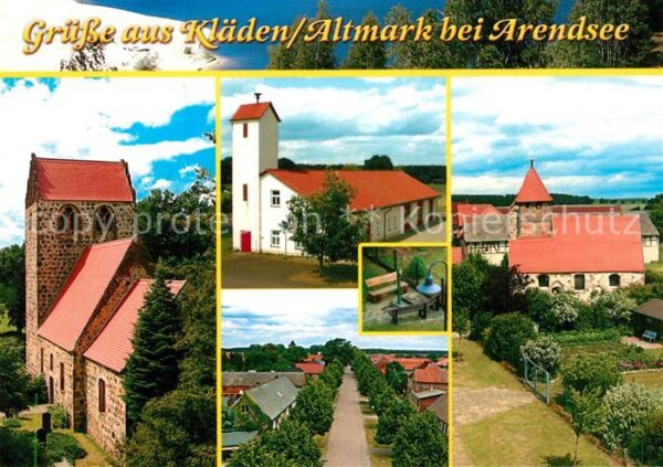 Klaeden Arendsee Dorfkirche Feuerwehrhaus Dorfkirche Kra