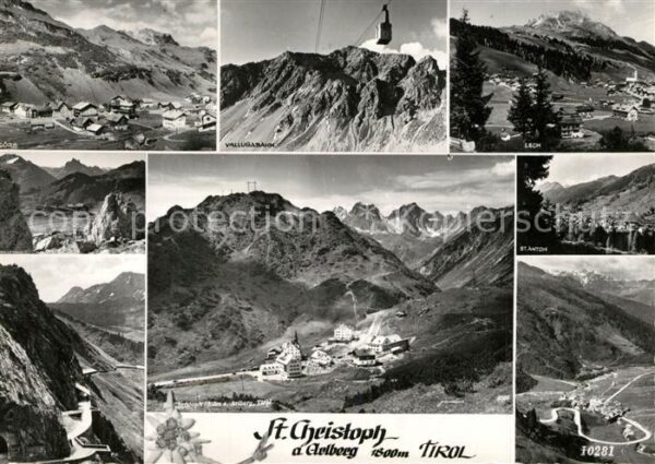 St Christoph Arlberg Panorama Wallbergbahn Lech St Anton Fli
