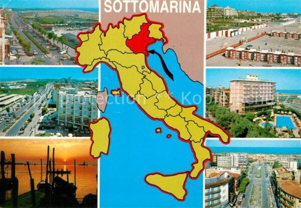 Sottomarina Strassenpartien Strand Hafen