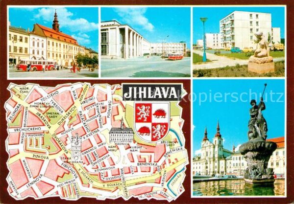 Jihlava Iglau Radnice Kulturni dum Sidliste Zapotocke