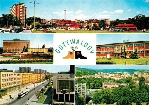 Gottwaldov Tschechien Stred mesta Interhotel Moskva Mestske l