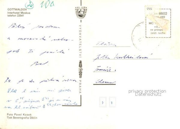 Gottwaldov Tschechien Interhotel Moskva Gasträume Bar – Bild 2