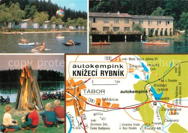Tabor Czechia Autokempink Knizeci Rybnik Teilansichte