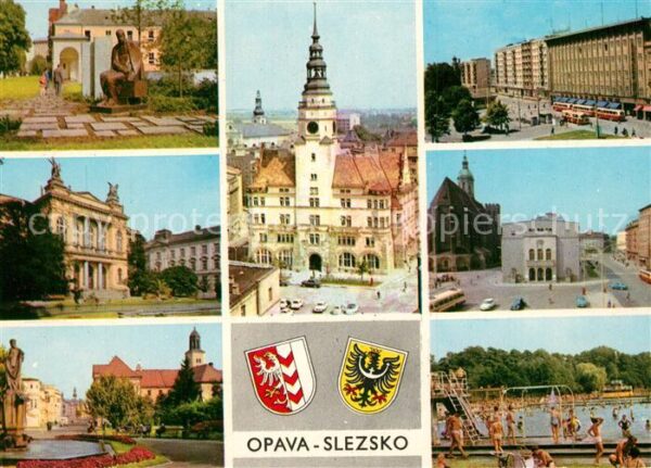 Opava Troppau Sady Svobody Mestska vez Hlaska Namesti