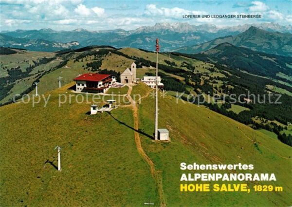 Hopfgarten Brixental Gipfelrestaurant Hohe Salve Fliegeraufn
