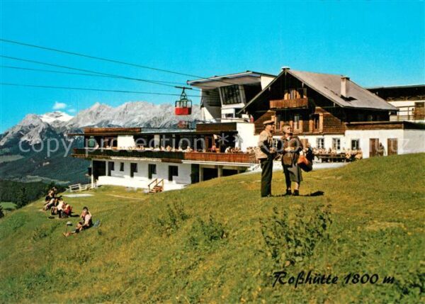 Seefeld Tirol Rosshütte mit Wetterstein und Zugspitze
