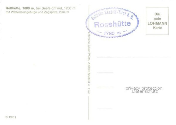 Seefeld Tirol Rosshütte mit Wetterstein und Zugspitze – Bild 2