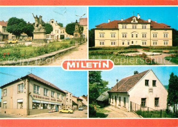 Miletin Namesti Zamek Obchodni stredisko Rodny